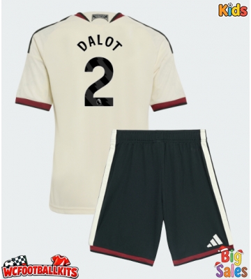 Manchester United Diogo Dalot #2 Replica Third Stadium Kit for Kids 2026-27 Short Sleeve (+ pants)